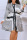 Stripe Casual Print Patchwork Buckle Mandarin Collar Straight Dresses
