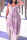 Light Purple Sexy Casual Print Backless Spaghetti Strap Long Dress Dresses