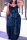 Tibetan Blue Sexy Casual Print Backless Spaghetti Strap Long Dress Dresses