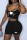 Black Sexy Casual Print Backless Spaghetti Strap Sleeveless Two Pieces