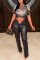 Khaki Sexy Solid Patchwork Pocket Low Waist Pencil Solid Color Bottoms