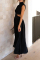 Red Sweet Elegant Solid Hollowed Out Mandarin Collar A Line Dresses