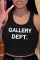 White Casual Print Letter U Neck Plus Size Tops