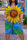 Blue Yellow Casual Street Print Patchwork V Neck Straight Dresses