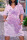 Light Purple Casual Print Patchwork V Neck Printed Dress Dresses