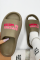 Beige Casual Patchwork Letter Opend Comfortable Out Door Shoes