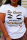 White Casual Street Lips Printed Patchwork O Neck Plus Size Tops