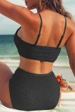 Green Sexy Solid Backless Swimwears