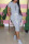 Grey Casual Print Patchwork O Neck T-shirt Dress Dresses