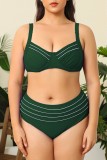 Black Sexy Solid Patchwork Backless Swimwears (With Paddings)
