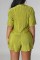 Pink Casual Solid Patchwork Shirt Collar Short Sleeve Two Pieces