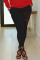 Black Casual Print Patchwork Regular Pencil Positioning Print Bottoms