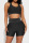 Black Casual Sportswear Solid Patchwork O Neck Sleeveless Two Pieces