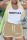 Khaki Casual Print Letter U Neck Sleeveless Two Pieces