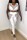 White Casual Solid Hollowed Out See-through O Neck Sleeveless Two Pieces