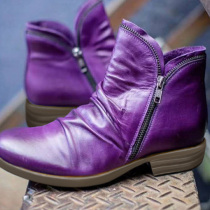 Purple Casual Sequins Round Sport Shoes