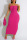 Rose Red Sexy Solid Bandage Patchwork Strapless Pencil Skirt Dresses