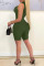White Casual Sportswear Solid Patchwork Zipper Collar Skinny Jumpsuits