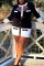 Black Sexy Casual Patchwork Hollowed Out Contrast O Neck Long Sleeve Dresses