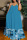 Sky Blue Casual Street Print Patchwork Spaghetti Strap Sling Dress Dresses