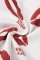 White Sexy Casual Lips Printed Basic U Neck Plus Size Two Pieces