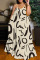 Pink Casual Street Print Patchwork Spaghetti Strap Sling Dress Dresses