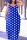 Blue Casual Dot Print Backless Spaghetti Strap Long Dress Dresses