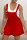 Red Casual Solid Patchwork Backless Spaghetti Strap Regular Romper (Without Vest)