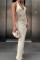 Apricot Sexy Solid Hollowed Out Backless Halter Long Dress Dresses