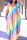 Colour Casual Print Basic V Neck Short Sleeve Dress Dresses
