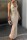 Apricot Sexy Solid Hollowed Out Backless Halter Long Dress Dresses