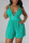 Green Sexy Solid Hollowed Out Patchwork V Neck Straight Jumpsuits