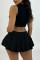 White Casual Solid Tassel Patchwork Chains O Neck Tops