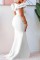 White Sexy Formal Solid Patchwork Off the Shoulder Evening Dress Dresses