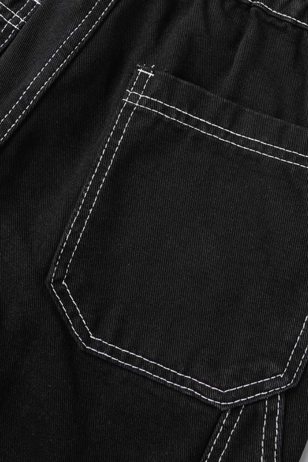 Casual Street Solid Bronzing Contrast High Waist Loose Denim Jeans main image 1