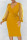 Yellow Casual Solid Patchwork Draw String Fold V Neck One Step Skirt Dresses
