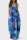 Blue Sexy Casual Print Backless Spaghetti Strap Long Dress Dresses