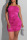 Rose Red Sexy Solid Patchwork Strapless Pencil Skirt Dresses