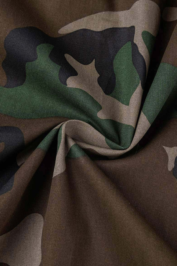 Wholesale Army Green Casual Street Print Camouflage Print Patchwork ...