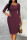 Burgundy Elegant Solid Patchwork Asymmetrical Collar One Step Skirt Dresses