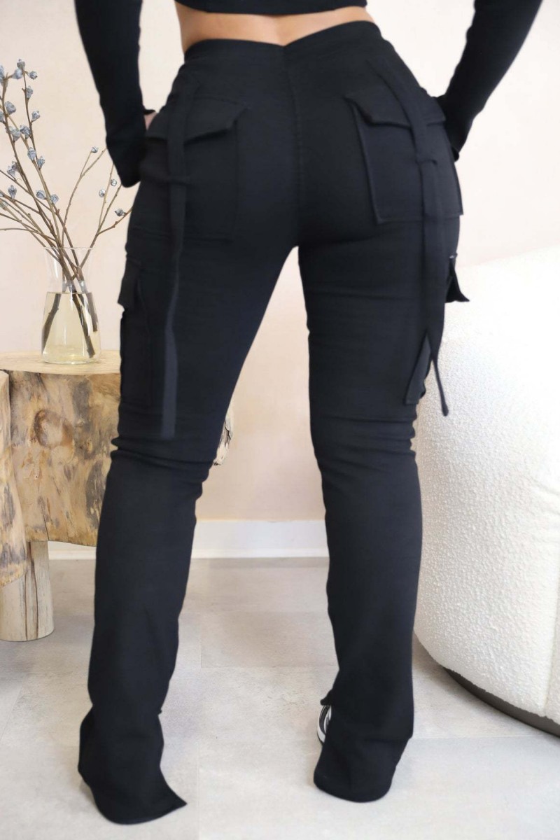 Casual Solid Color Trousers