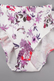 Pink Sexy Print Patchwork 3 Piece Sets