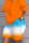 Orange Casual Print Patchwork O Neck Short Sleeve Two Pieces