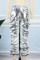 Silver Casual Solid Fold Regular Mid Waist Conventional Solid Color Trousers
