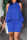 Blue Casual Solid Patchwork O Neck Sleeveless Two Pieces