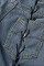 Blue Street Solid Bandage Hollowed Out Patchwork High Waist Denim Jeans