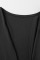 Black Sexy Solid Patchwork Asymmetrical V Neck Long Sleeve Two Pieces