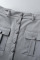 Camouflage Casual Solid Patchwork Buckle Turndown Collar Short Sleeve Two Pieces