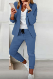 Royal Blue Casual and fashionable suit set