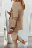 Brownness Casual and fashionable suit set